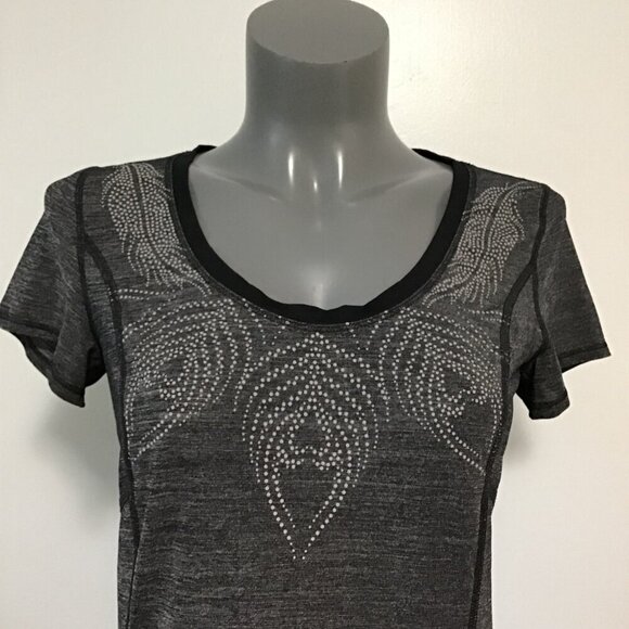 Lululemon Run: Silver Bullet Short Sleeve Tech Heathered Black Size S - Picture 2 of 15